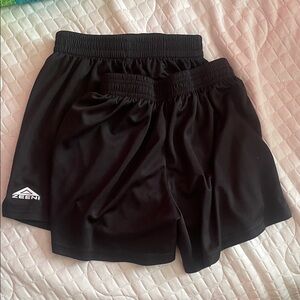 ZEENI Black Athletic Shorts - Pair